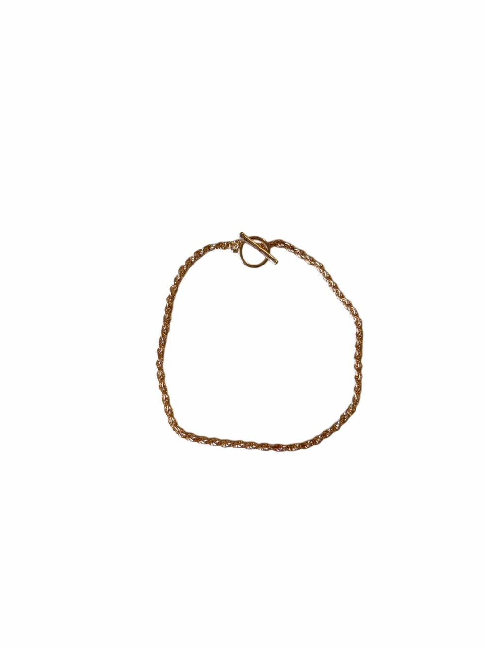 🛍️3/$20🛍️ Gold Rope Chain Toggle Bracelet - Picture 2 of 2
